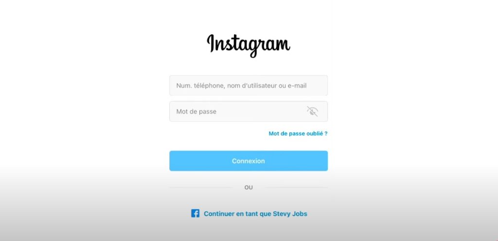 compte instagram bloqué