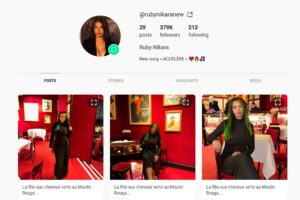 le compte instagram de ruby nikara