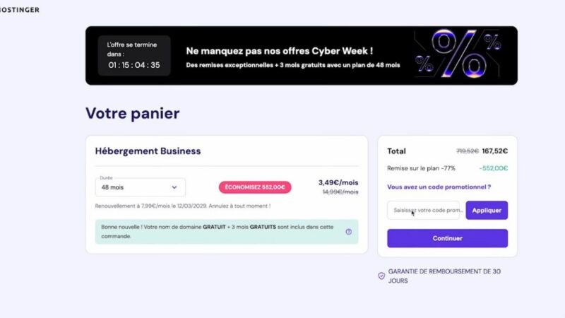 Hostinger pour WordPress : tarifs, performances et options